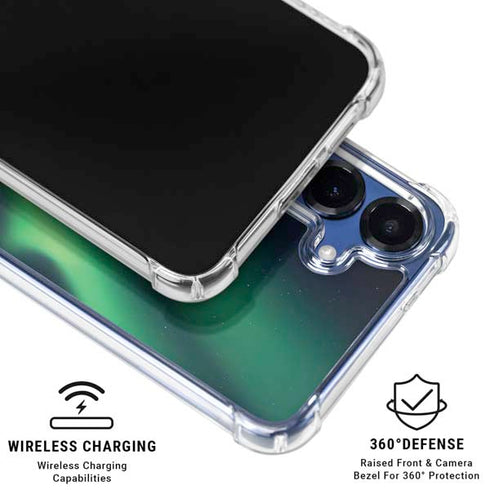 StockTrek Aurora Borealis Over Tjeldsundet in Norway Galaxy S25 Clear Case