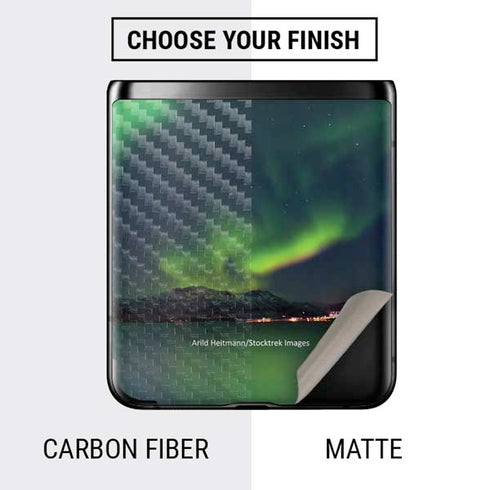 StockTrek Aurora Borealis Over Tjeldsundet in Norway Galaxy Z Flip Skin