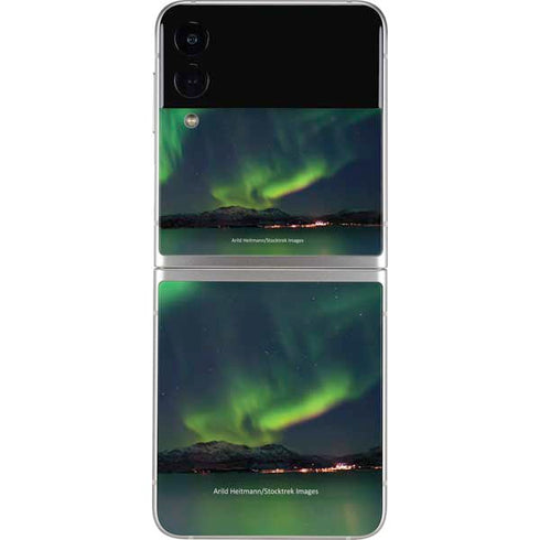 StockTrek Aurora Borealis Over Tjeldsundet in Norway Galaxy Z Flip3 5G Skin
