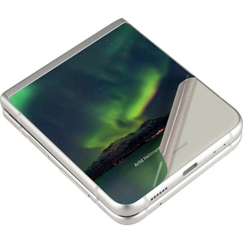 StockTrek Aurora Borealis Over Tjeldsundet in Norway Galaxy Z Flip3 5G Skin