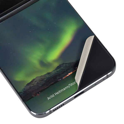 StockTrek Aurora Borealis Over Tjeldsundet in Norway Galaxy Z Flip5 5G Skin
