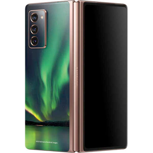 StockTrek Aurora Borealis Over Tjeldsundet in Norway Galaxy Z Fold2 5G Skin
