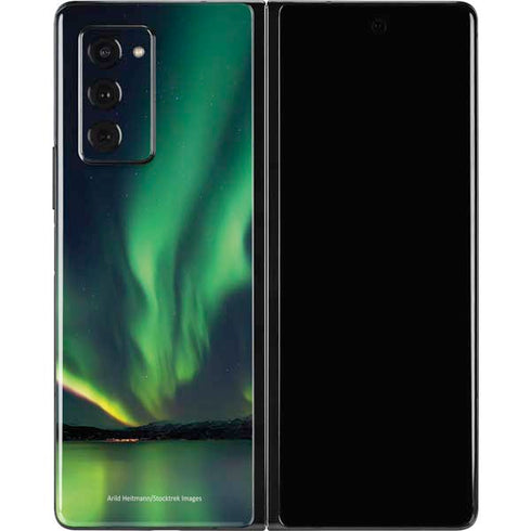 StockTrek Aurora Borealis Over Tjeldsundet in Norway Galaxy Z Fold2 5G Skin