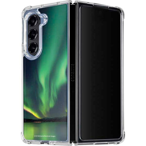 StockTrek Aurora Borealis Over Tjeldsundet in Norway Galaxy Z Fold5 5G Clear Case