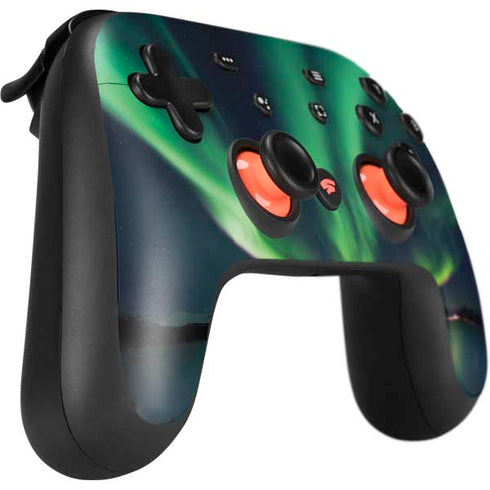 StockTrek Aurora Borealis Over Tjeldsundet in Norway Google Stadia Controller Skin