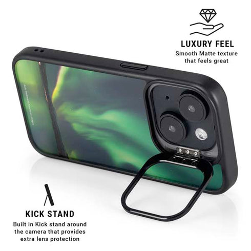StockTrek Aurora Borealis Over Tjeldsundet in Norway iPhone 15 Kickstand Case