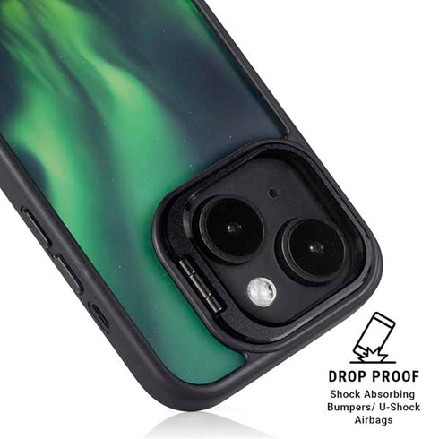 StockTrek Aurora Borealis Over Tjeldsundet in Norway iPhone 15 Plus Kickstand Case