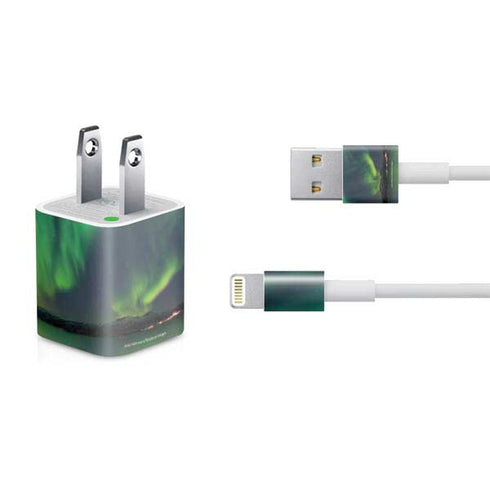 StockTrek Aurora Borealis Over Tjeldsundet in Norway iPhone Charger (5W USB) Skin