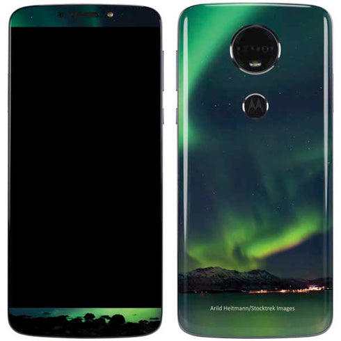 StockTrek Aurora Borealis Over Tjeldsundet in Norway Moto E5 Plus Skin