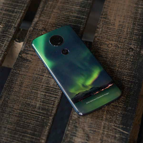 StockTrek Aurora Borealis Over Tjeldsundet in Norway Moto E5 Plus Skin