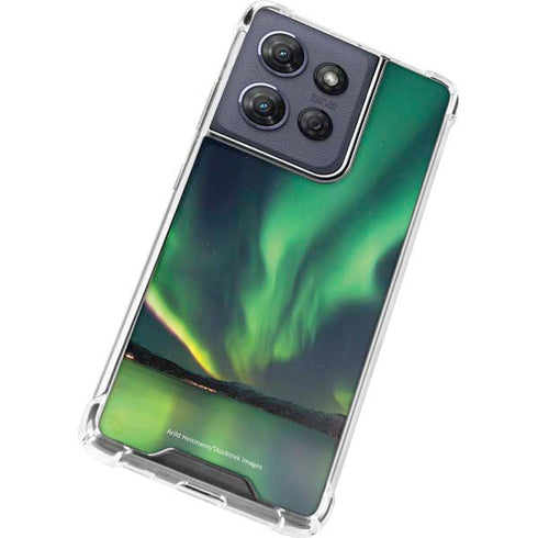 StockTrek Aurora Borealis Over Tjeldsundet in Norway Moto G 5G (2025) Clear Case