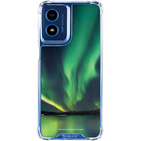 StockTrek Aurora Borealis Over Tjeldsundet in Norway Moto G 5G (2024) Clear Case