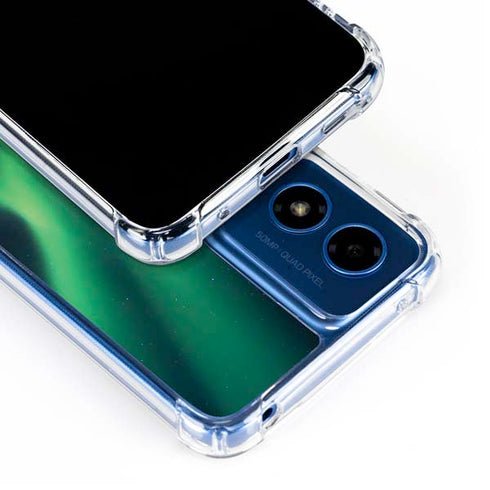 StockTrek Aurora Borealis Over Tjeldsundet in Norway Moto G 5G (2024) Clear Case