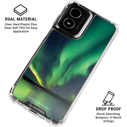 StockTrek Aurora Borealis Over Tjeldsundet in Norway Moto G Power 5G (2024) Clear Case
