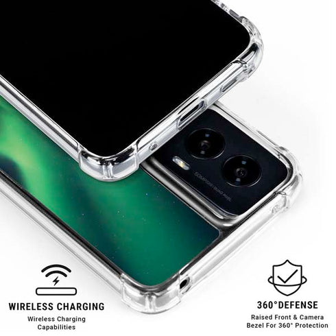 StockTrek Aurora Borealis Over Tjeldsundet in Norway Moto G Power 5G (2024) Clear Case