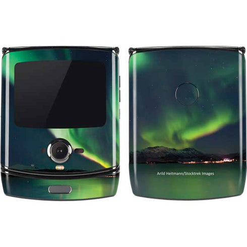 StockTrek Aurora Borealis Over Tjeldsundet in Norway Motorola RAZR Skin