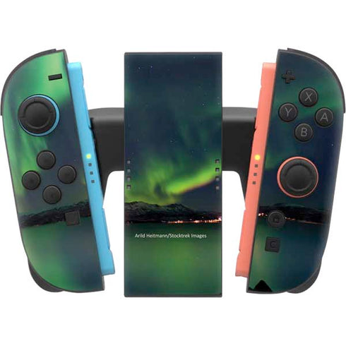 StockTrek Aurora Borealis Over Tjeldsundet in Norway Nintendo Switch 2 (2025) Joy-Con Controller Skin
