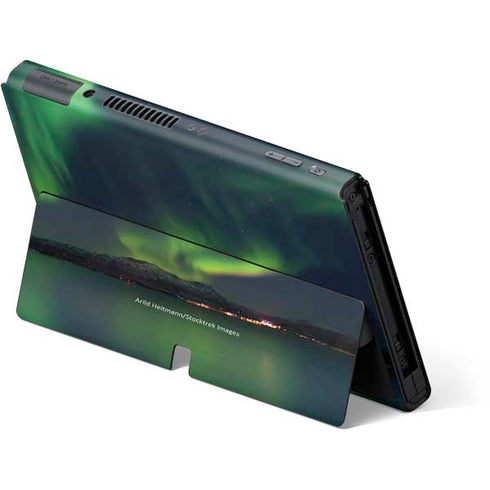 StockTrek Aurora Borealis Over Tjeldsundet in Norway Nintendo Switch OLED (2021) Skin