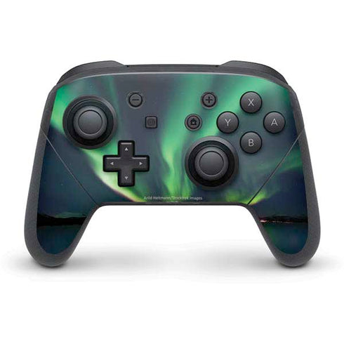 StockTrek Aurora Borealis Over Tjeldsundet in Norway Nintendo Switch Pro Controller Skin