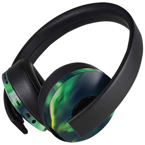 StockTrek Aurora Borealis Over Tjeldsundet in Norway PlayStation 4 Gold Wireless Headset Skin