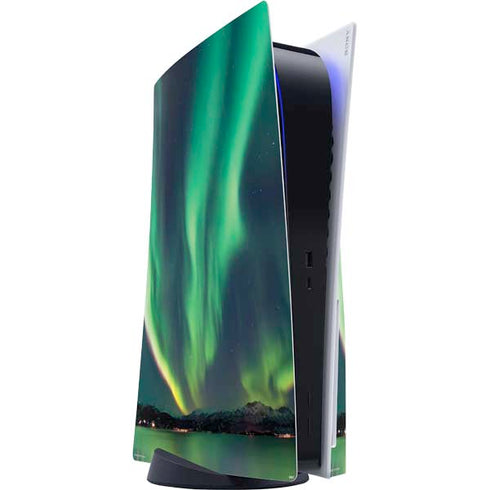 StockTrek Aurora Borealis Over Tjeldsundet in Norway PS5 Console Skin