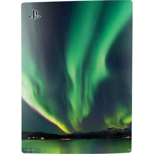 StockTrek Aurora Borealis Over Tjeldsundet in Norway PS5 Console Skin
