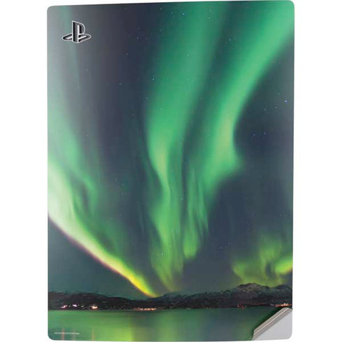 StockTrek Aurora Borealis Over Tjeldsundet in Norway PS5 Digital Edition Console Skin