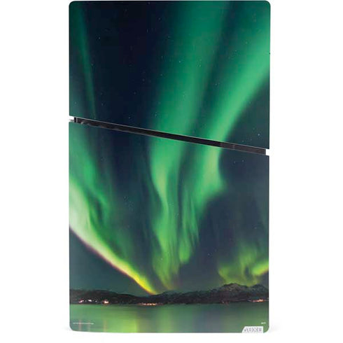 StockTrek Aurora Borealis Over Tjeldsundet in Norway PS5 Slim Digital Edition Console Skin