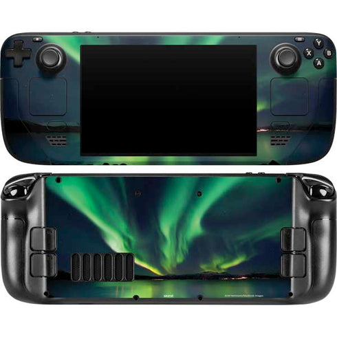 StockTrek Aurora Borealis Over Tjeldsundet in Norway Steam Deck Handheld Gaming Computer OLED Skin