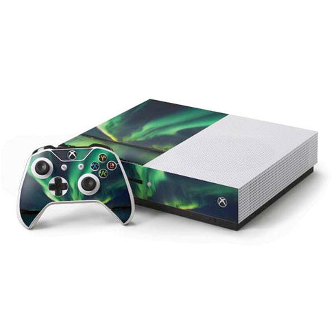 StockTrek Aurora Borealis Over Tjeldsundet in Norway Xbox One S Console and Controller Bundle Skin