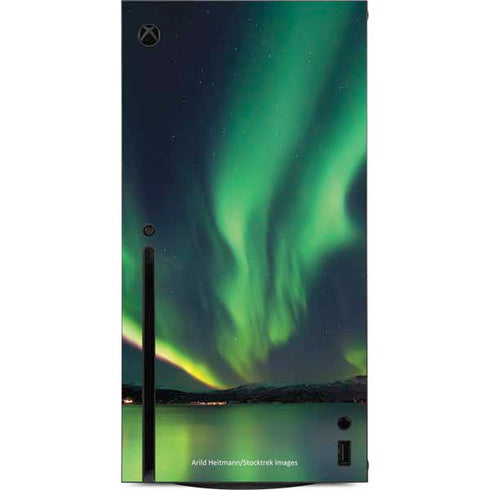 StockTrek Aurora Borealis Over Tjeldsundet in Norway Xbox Series X Console Skin