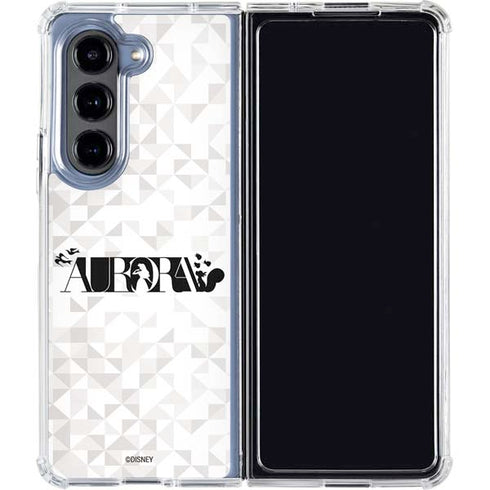 Disney Princess Aurora Chromatic Galaxy Z Fold5 5G Clear Case