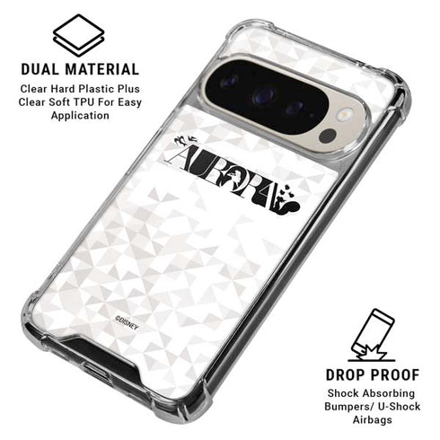 Disney Princess Aurora Chromatic Pixel 9/9 Pro Clear Case