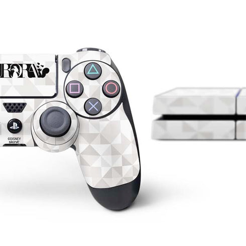 Disney Princess Aurora Chromatic PS4 Console and Controller Bundle Skin