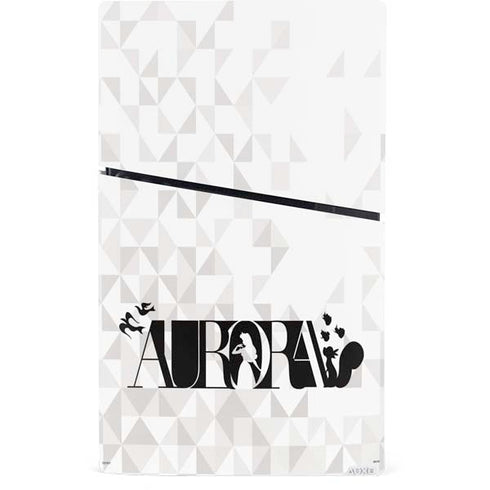 Disney Princess Aurora Chromatic PS5 Slim Digital Edition Console Skin