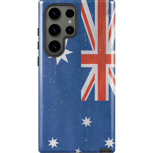 Australia Flag Distressed Galaxy S23 Ultra Pro Case