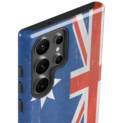Australia Flag Distressed Galaxy S23 Ultra Pro Case