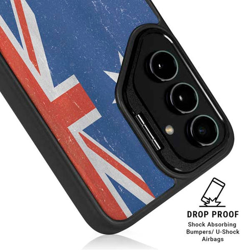 Australia Flag Distressed Galaxy S24 Ultra Kickstand Case