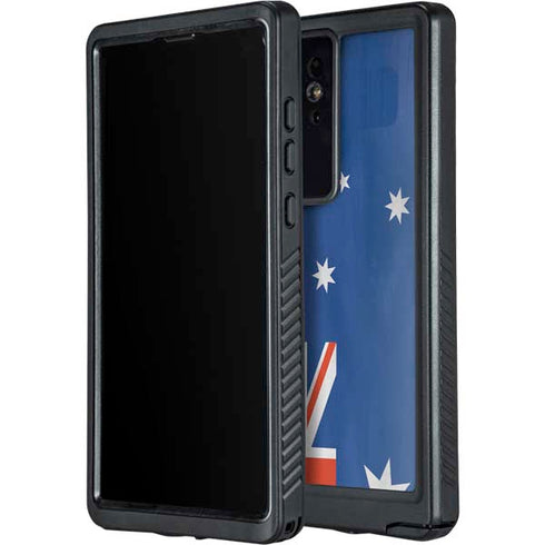 Australia Flag Distressed Galaxy S24 Ultra Waterproof Case