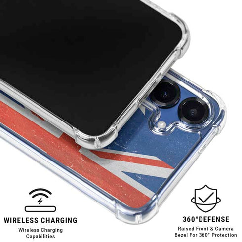 Australia Flag Distressed Galaxy S25 FE Clear Case