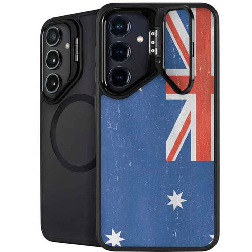 Australia Flag Distressed Galaxy S25 FE Kickstand Case