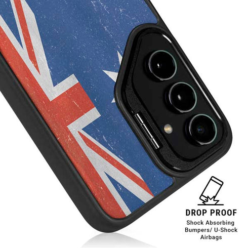 Australia Flag Distressed Galaxy S26 Kickstand Case