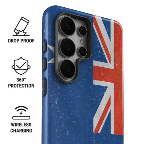 Australia Flag Distressed Galaxy S26 Ultra Impact Case