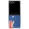 Australia Flag Distressed Galaxy Z Flip7 Clear Case