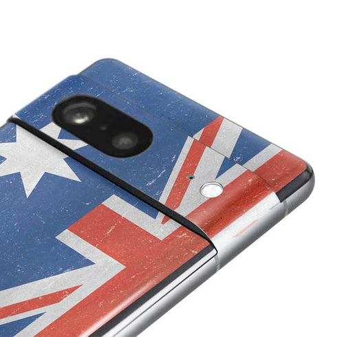 Australia Flag Distressed Pixel Skins