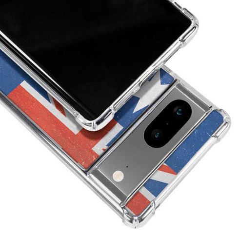 Australia Flag Distressed Google Pixel 8a Clear Case