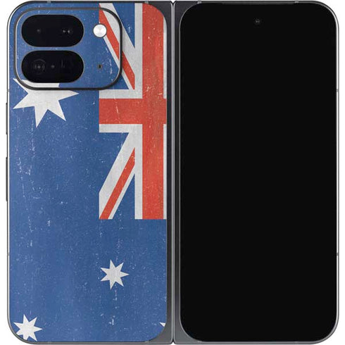 Australia Flag Distressed Google Pixel 9 Pro Fold Skin