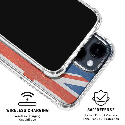 Australia Flag Distressed iPhone 15 Clear Case