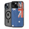 Australia Flag Distressed iPhone 15 Plus Kickstand Case