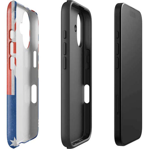 Australia Flag Distressed iPhone 16 Impact Case